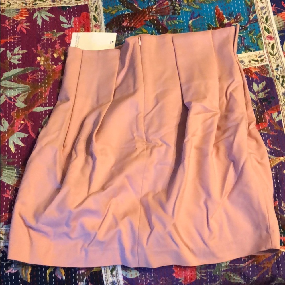 Pink tulip mini skirt